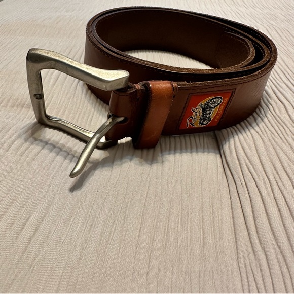 🆕Fossil Vintage Red Brown Leather Belt Size 32 NWT - Picture 2 of 8